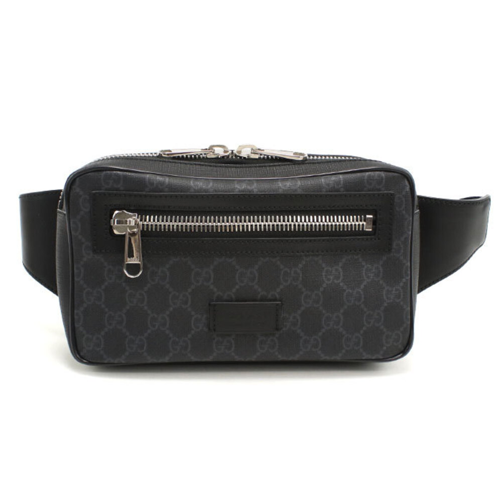 GUCCI Gucci Body Bag 474293 Belt GG Supreme Men's Black